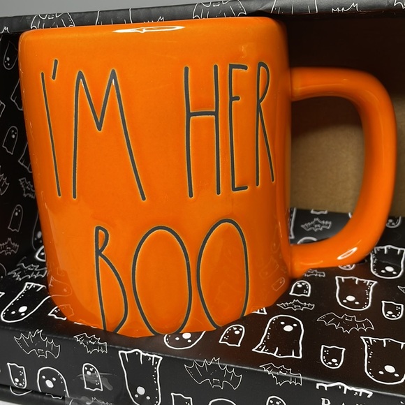 Rae Dunn IM HER BOO & IM HIS WITCH Halloween Mug Set - Picture 2 of 5